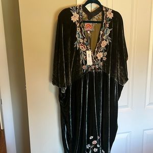 Johnny was velvet tunic dress